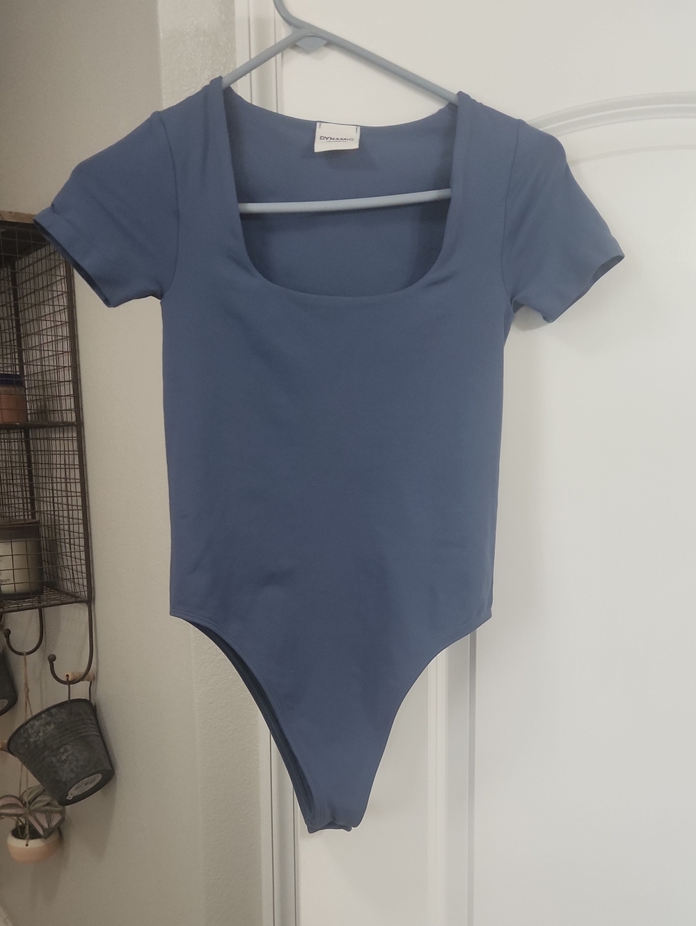 Blue Short Sleeve One-Piece Bodysuit